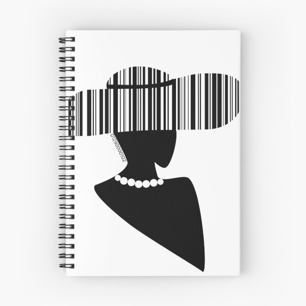 Item preview, barcode of a woman in a hat on a white background designed and sold by vilma3000.