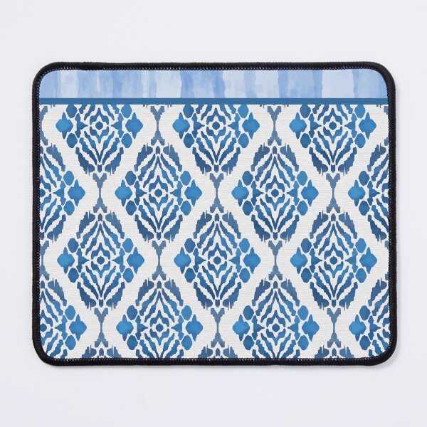 Item preview, IKAT BLUE STRIPES designed and sold by Urbaun.