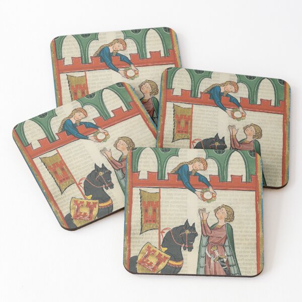 Item preview, The Lovers (14th century) - Codex Manesse designed and sold by SALON DES ARTS.