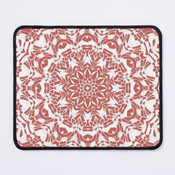 Item preview, Desert Rose and White Mandala designed and sold by Kelly Dietrich Mandala & Fractal Art.