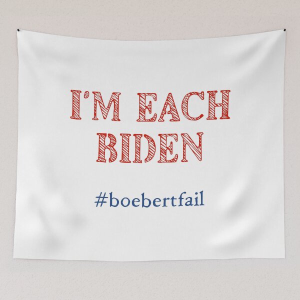 Item preview, I’m each Biden, imeach biden, funny Lauren Boebert parody humor  designed and sold by The Snarky  Psychologist.