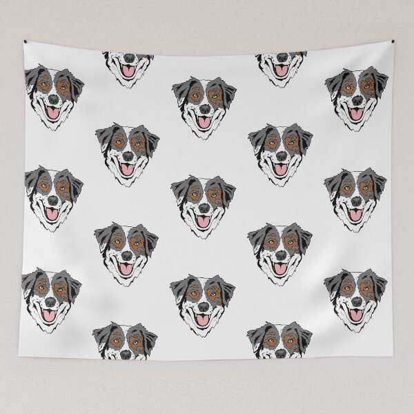 Item preview, Blue Merle Tricolor Australian Shepherd designed and sold by arisaidesigns.