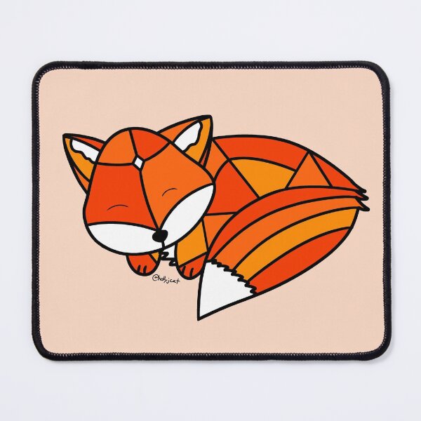 Item preview, Sleeping Fox Stained Glass designed and sold by HollyCat.