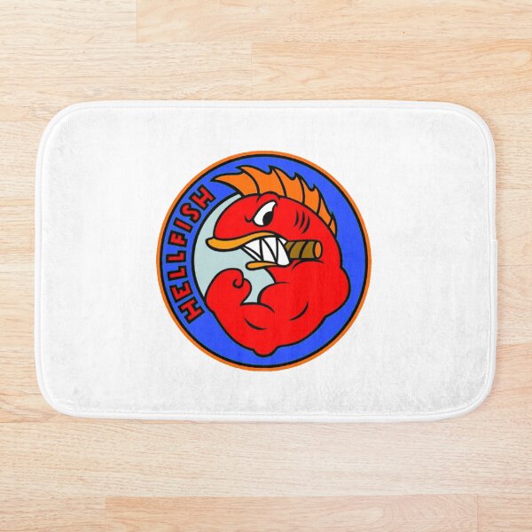 Item preview, The Fighting Hellfish Logo Red and Blue designed and sold by BankrobberGus.