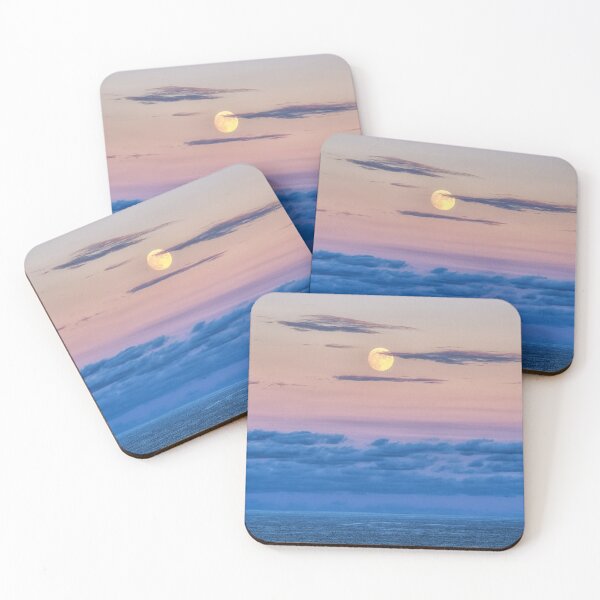 Item preview, Sunset lit full moon designed and sold by aaronchoi.