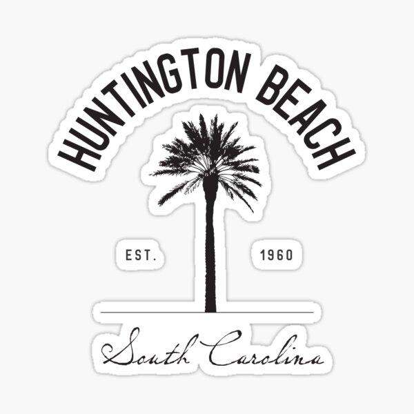 Artikel-Vorschau von Huntington Beach State Park SC Palm Tree Camping Geschenk, designt und verkauft von Capybara Clothing.