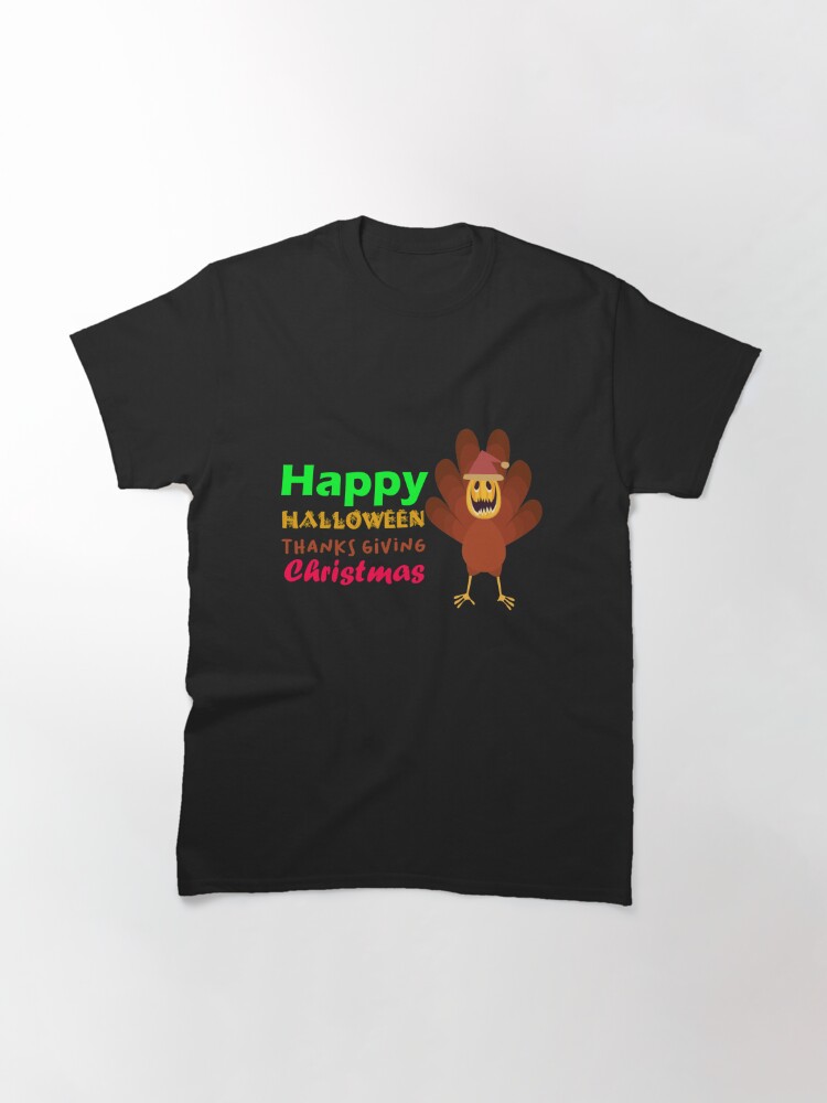 Discover Happy Hallothanksmas Halloween  Classic T-Shirt