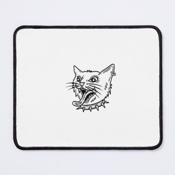 Item preview, Punk Screaming Cat With Pills and a Collar designed and sold by mitzmitz.