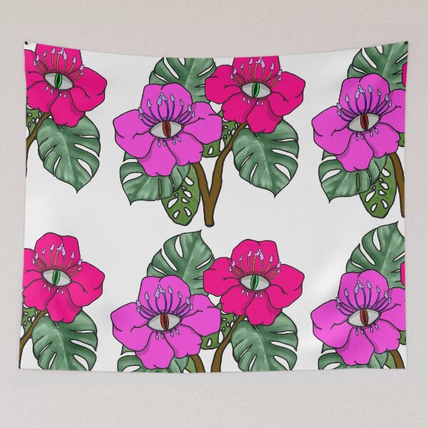 Item preview, Hibiscus Frieda white bg designed and sold by VantaTheArtist.