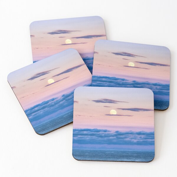 Item preview, Sunset lit full moon designed and sold by aaronchoi.