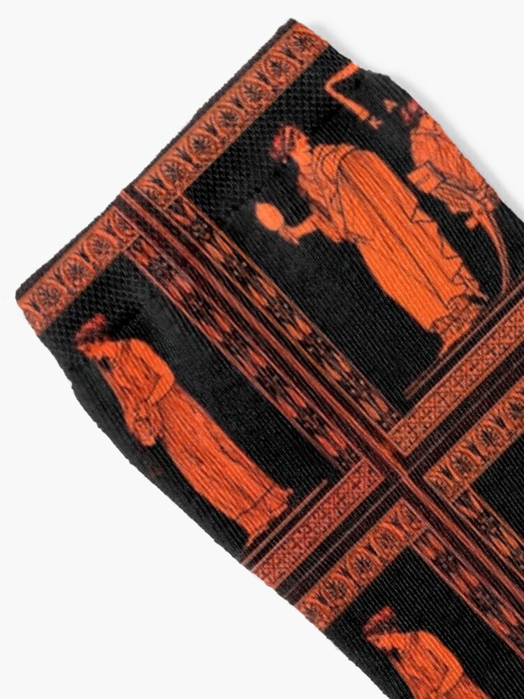 Ancient Greek Women at Work Attic Vase Scene Socks for Sale by