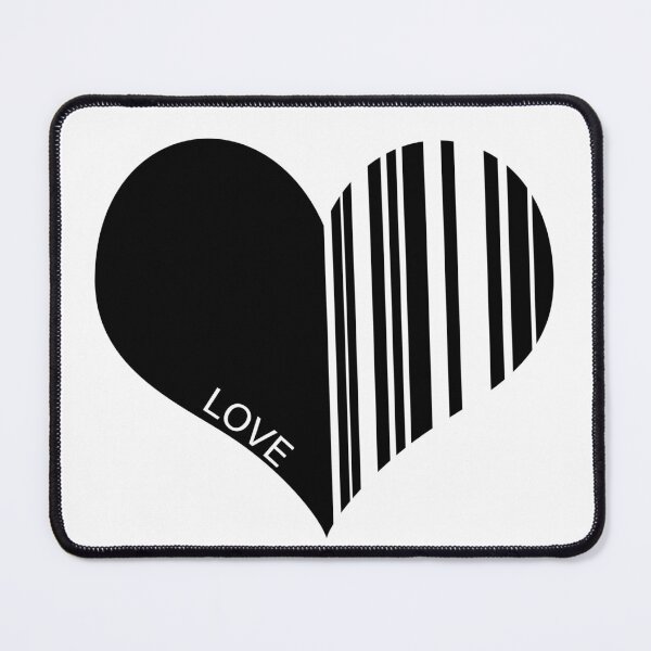 Item preview, barcode heart on a white background designed and sold by vilma3000.