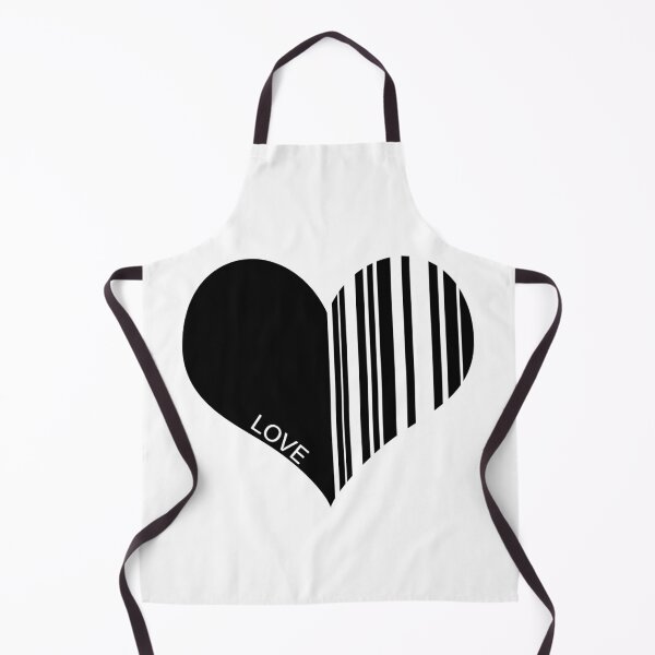 Item preview, barcode heart on a white background designed and sold by vilma3000.