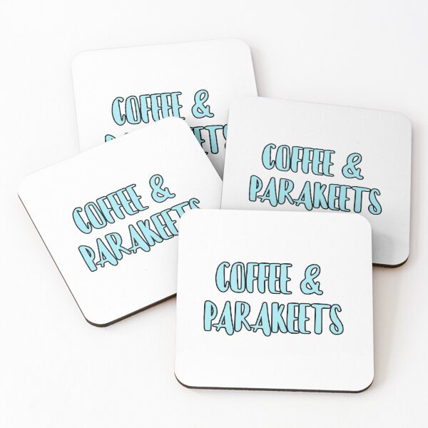 Item preview, Coffee And Parakeet Bird Blue designed and sold by Wachi-A.