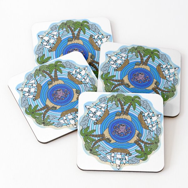 Item preview, Tropical Island Themed Mandala designed and sold by gorff.