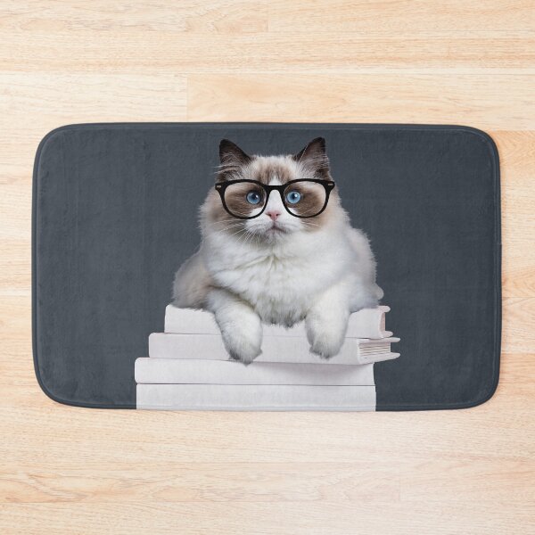 Item preview, Reading Nerdy Cat Portrait designed and sold by Coczzi.