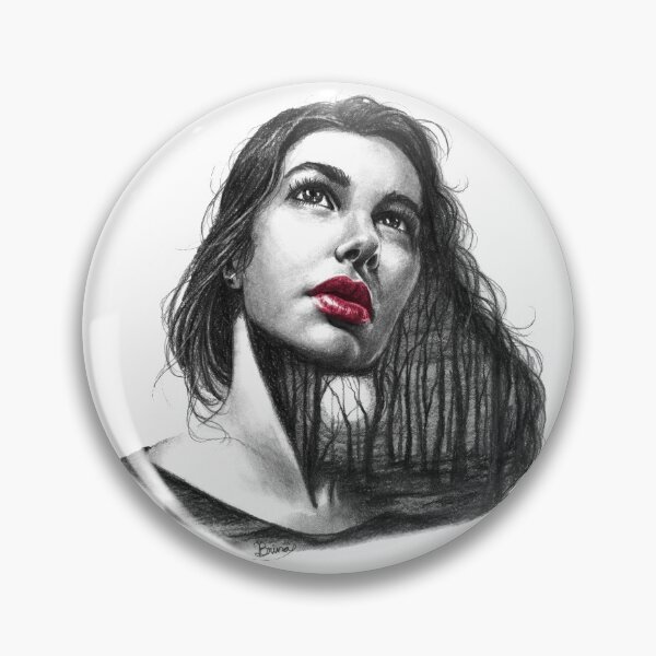 Item preview, Tangled Forest of Hair (red lips) designed and sold by Brina Williamson.