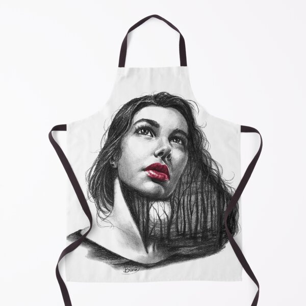 Item preview, Tangled Forest of Hair (red lips) designed and sold by Brina Williamson.