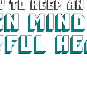 Artwork thumbnail, Open Mind and a Joyful Heart by Shinto314