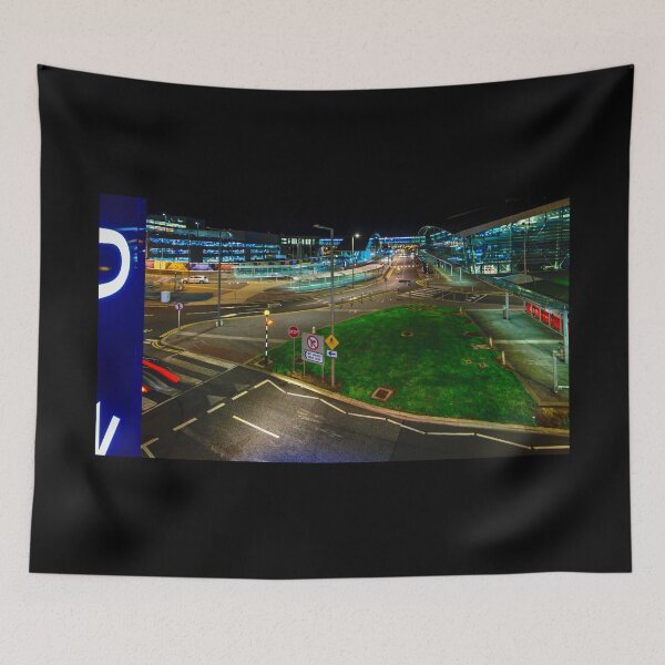 Item preview, The streets of Dublin Airport at night designed and sold by AlbertMi.