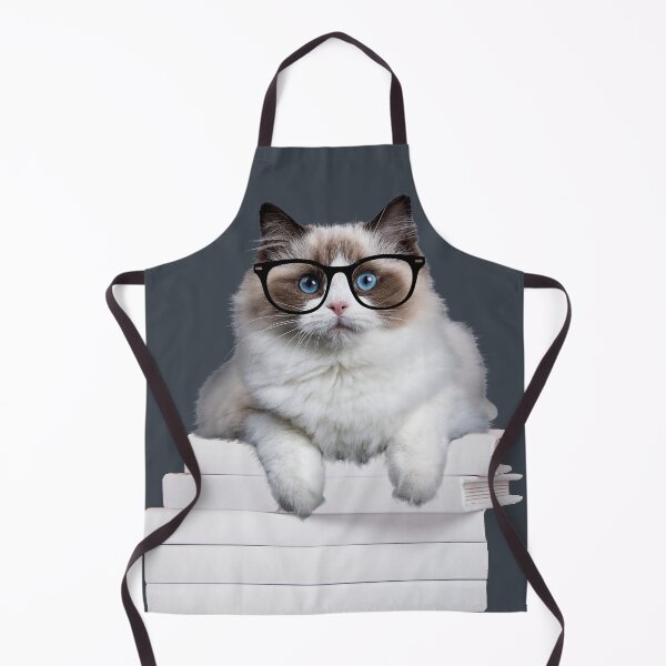 Item preview, Reading Nerdy Cat Portrait designed and sold by Coczzi.