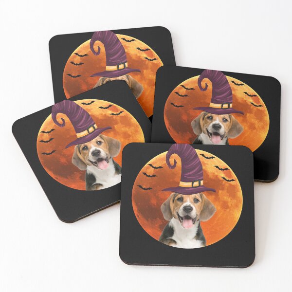 Item preview, Cute beagle dog with witch hat designed and sold by alaechamlal.