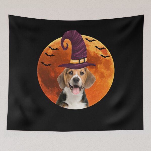 Item preview, Cute beagle dog with witch hat designed and sold by alaechamlal.