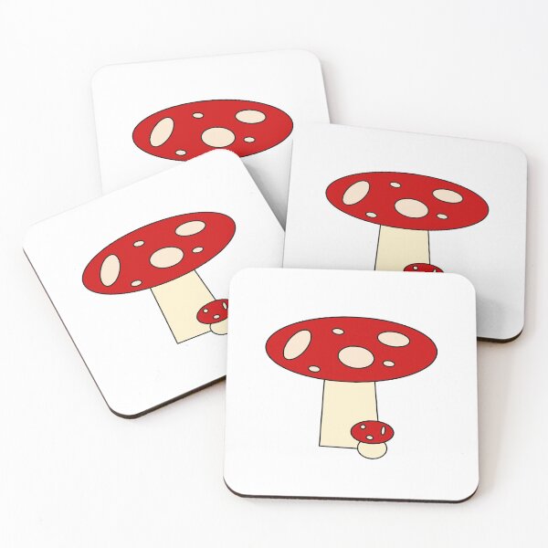 Item preview, Big and small red mushrooms designed and sold by xhilis.
