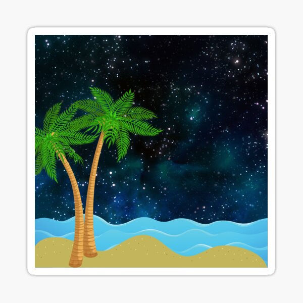 Island nights Sticker