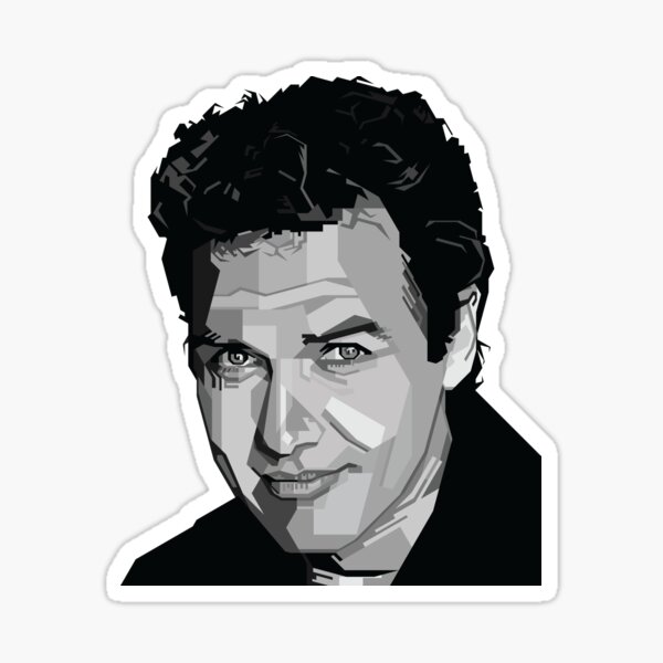 &ldquo;Norm Macdonald WPAP style illustration&rdquo; Sticker for Sale by SWArtwork