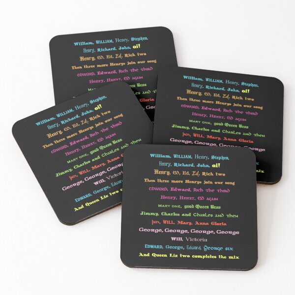 Item preview, Monarchs song, Horrible Histories COLOUR designed and sold by wheatbeltdesign.