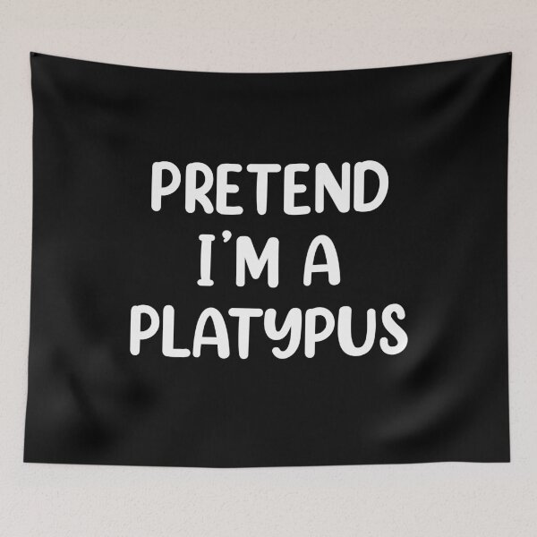 Item preview, Pretend I'm A Platypus Costume Funny Halloween designed and sold by Memes-for-all.