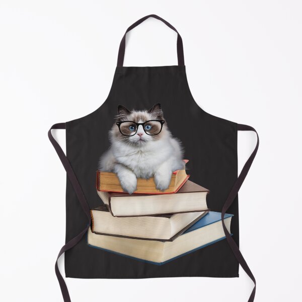 Item preview, Reading Nerdy Cat Portrait designed and sold by Coczzi.