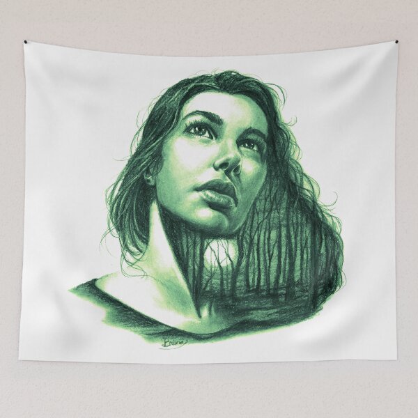Item preview, Tangled Forest of Hair (green) designed and sold by Brina Williamson.