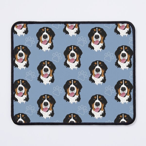 Item preview, Bernese Mountain Dog Pattern-blue designed and sold by KantstandyaC.