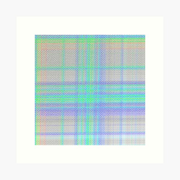 Soft color Fanel Patterns Art Print