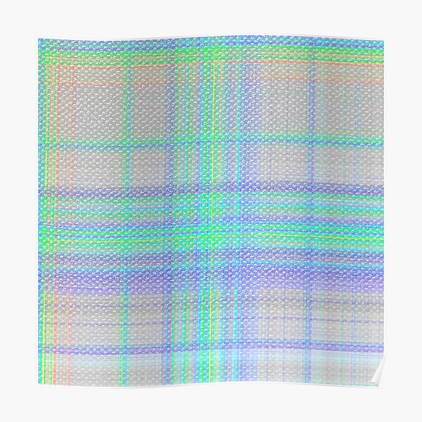 Soft color Fanel Patterns Poster
