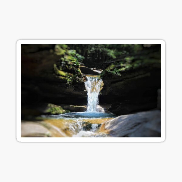 Secret Waterfall Spot in the Mountains Sticker