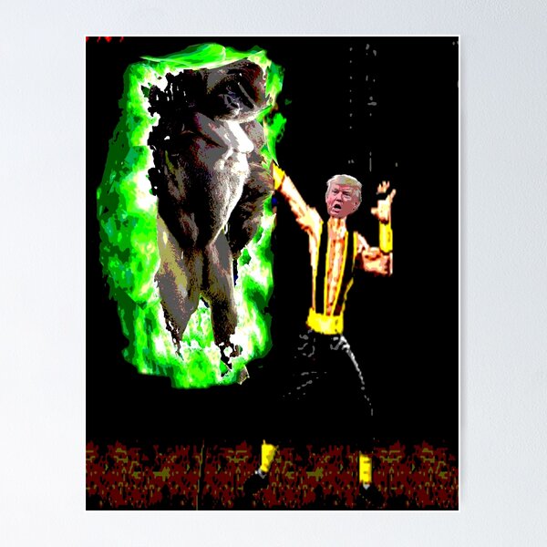 Item preview, harambe vs trump in mortal kombat designed and sold by earlstevens.