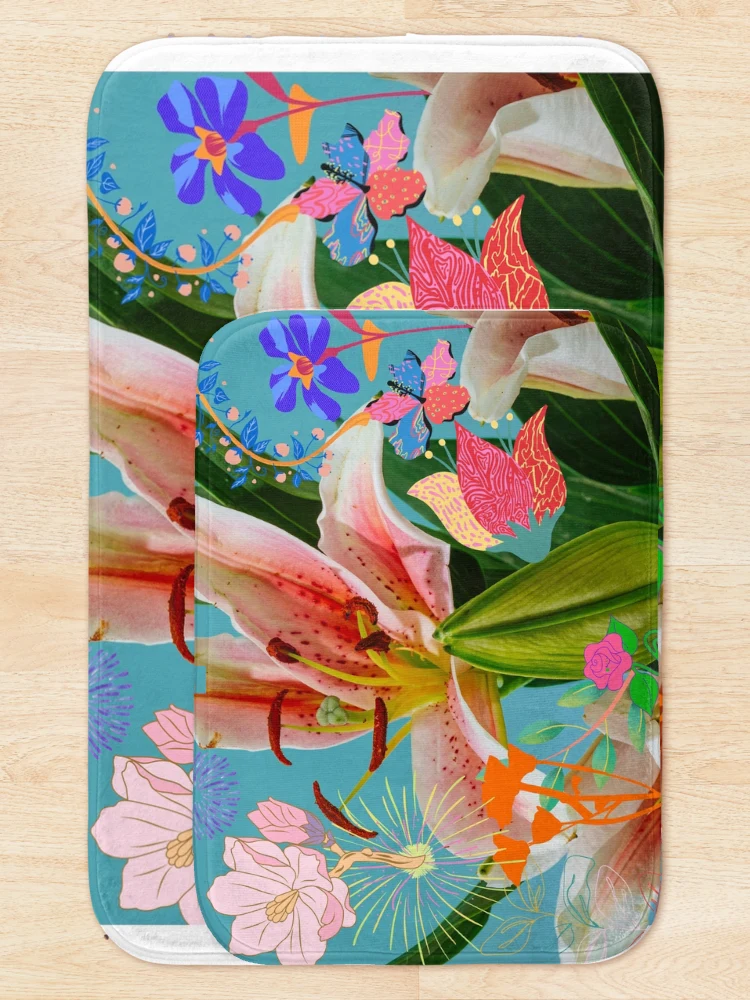 Thumbnail 5 of 6, Bath Mat, Happy Spring designed and sold by Dhilon2021.
