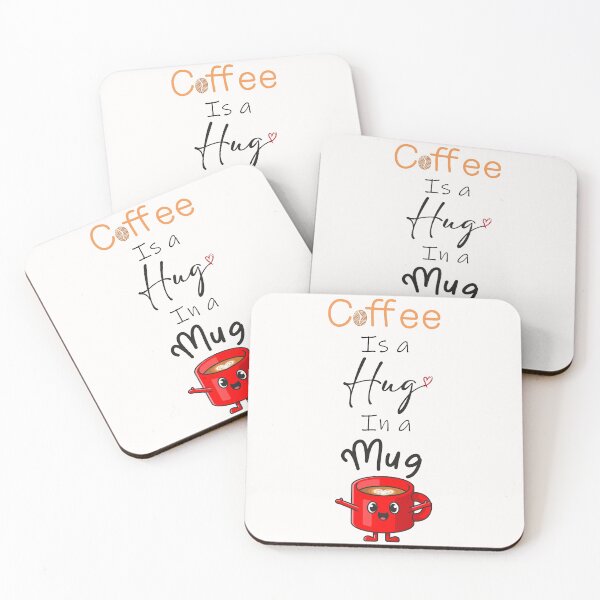 Item preview, Coffee Is A Hug In A Mug , Funny Gift Valentine Birthday Coffee Lovers  designed and sold by Yellowpixel.