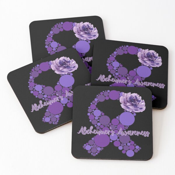 Item preview, Alzheimer's Awareness Ribbon and Flower designed and sold by RedSparkle.