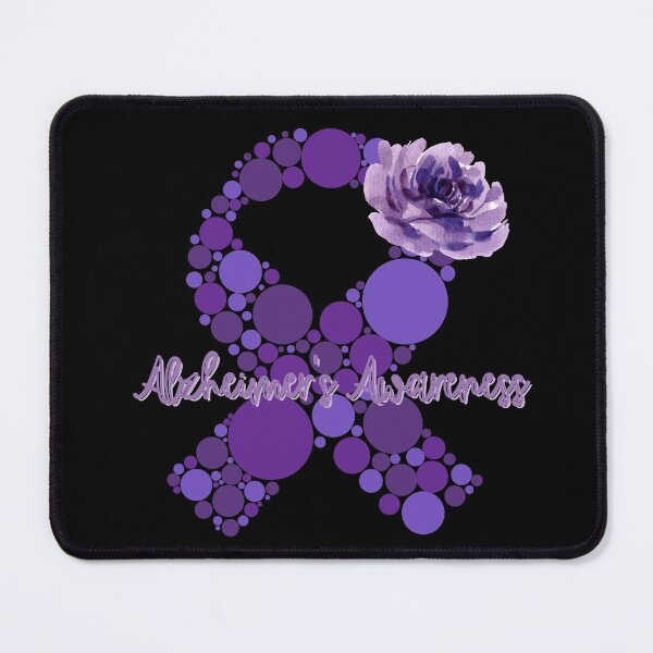 Item preview, Alzheimer's Awareness Ribbon and Flower designed and sold by RedSparkle.