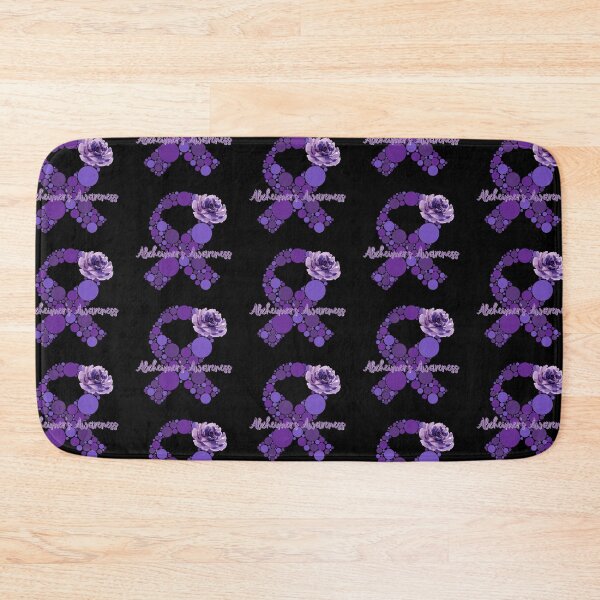 Item preview, Alzheimer's Awareness Ribbon and Flower designed and sold by RedSparkle.