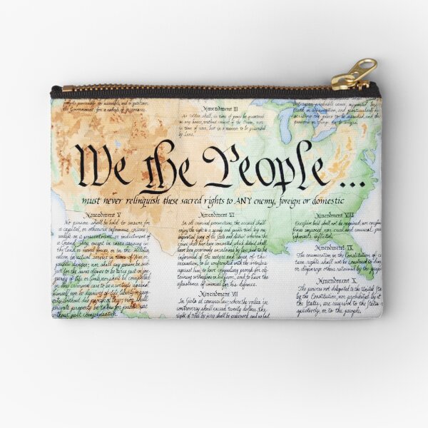 We the People Zipper Pouch