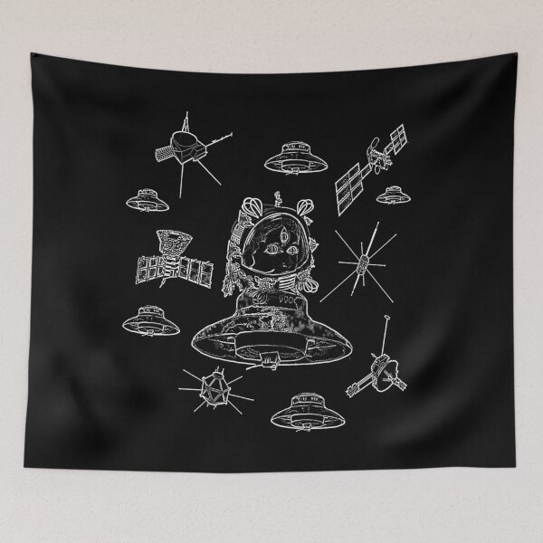 Item preview, UFO & Satellites designed and sold by bubblesinspace.