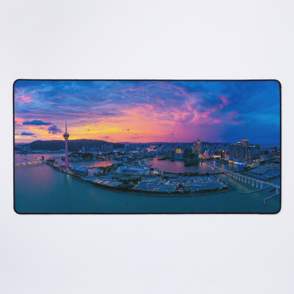 Item preview, Macau skyline print,Canvas print, Macau skyline wall art,  Macau skyline Panoramic,widescreen prints,canvas wall art designed and sold by eyesight4vision.