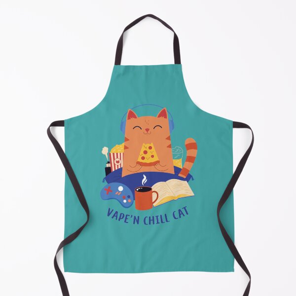 Item preview, Zen cat chillin with pizza slice designed and sold by Art-for-World.