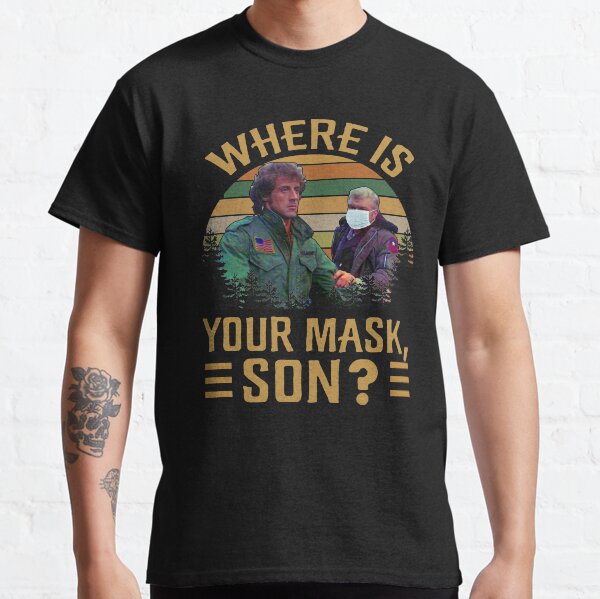 Rambo Wo ist deine Maske Son First Blood und Tommy Boy Vintage R.I.P Brian Dennehy Rambo Filmserie John J. Rambo Classic T-Shirt
