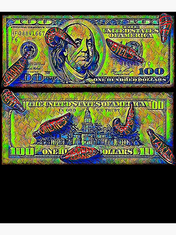 "Money Brings Leeches Parasitic Family & Friends Paying Bills " Poster